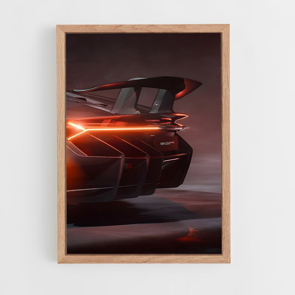Poster Futuriste Lamb Unveiled – affiche Lamborghini (vue 4)
