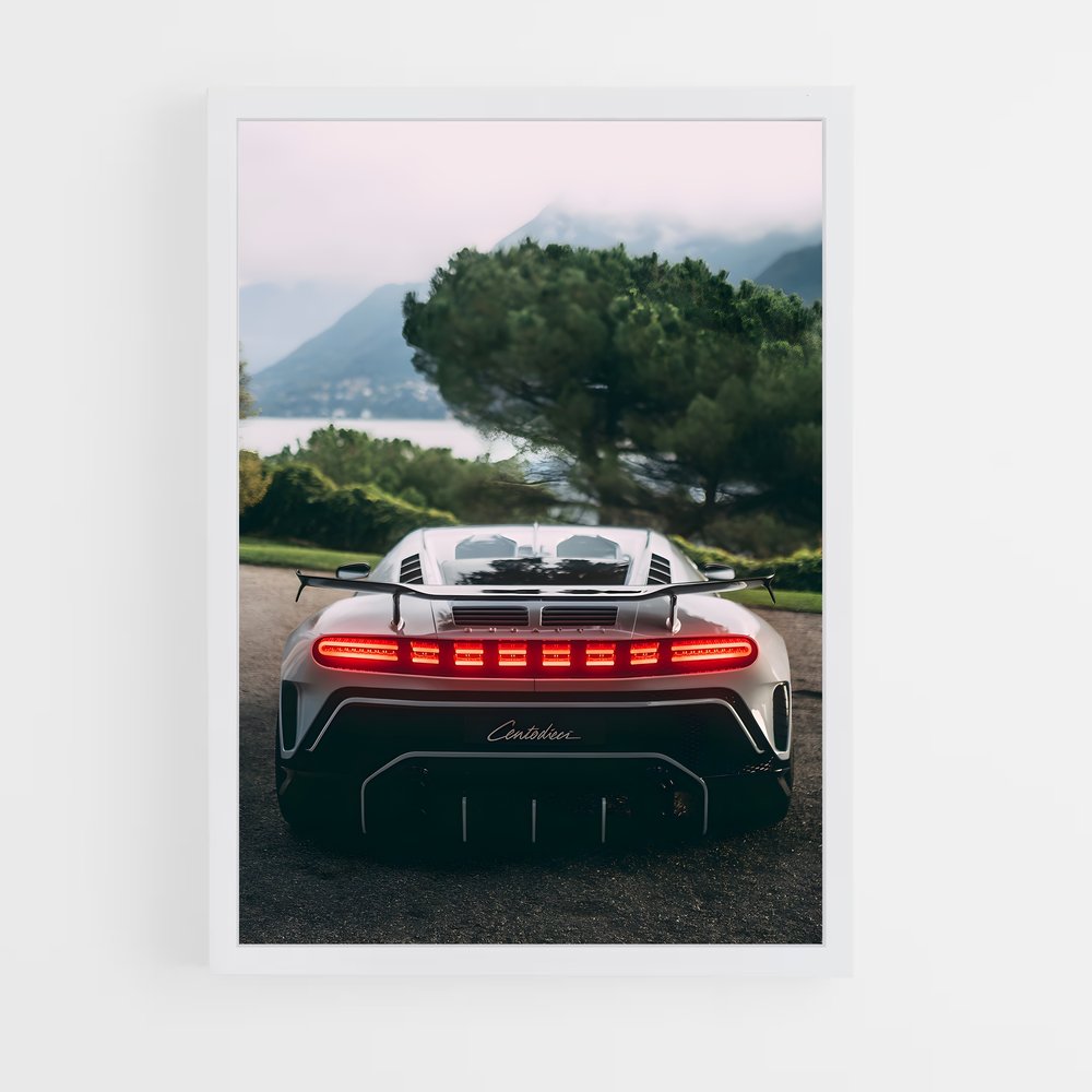 Poster Centodieci Route – affiche Bugatti (vue 3)