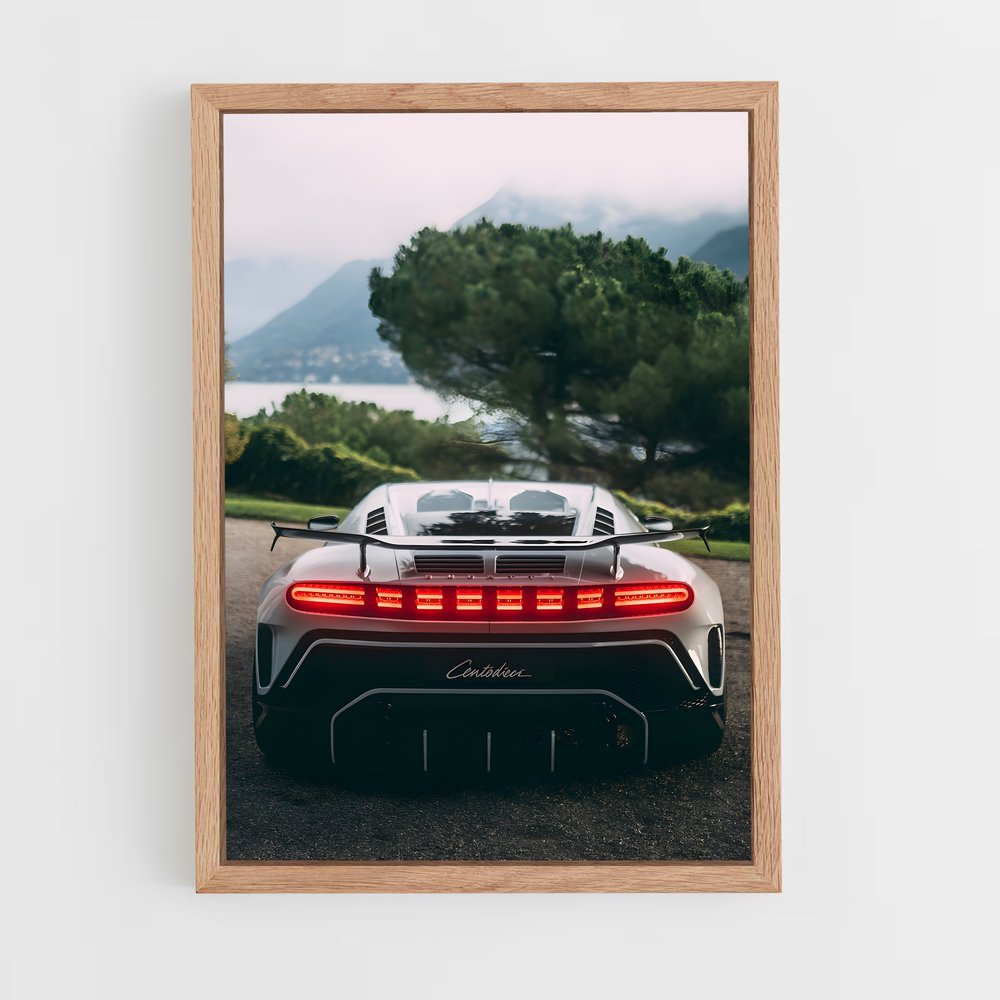 Poster Centodieci Route – affiche Bugatti (vue 4)