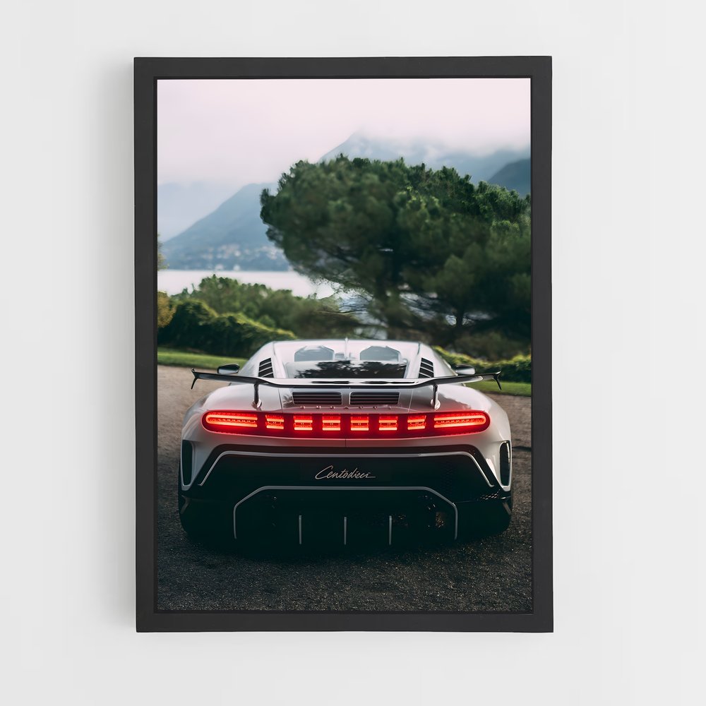 Poster Centodieci Route – affiche Bugatti (vue 2)