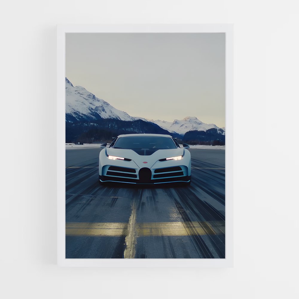 Poster Centodieci Routes – affiche Bugatti (vue 3)