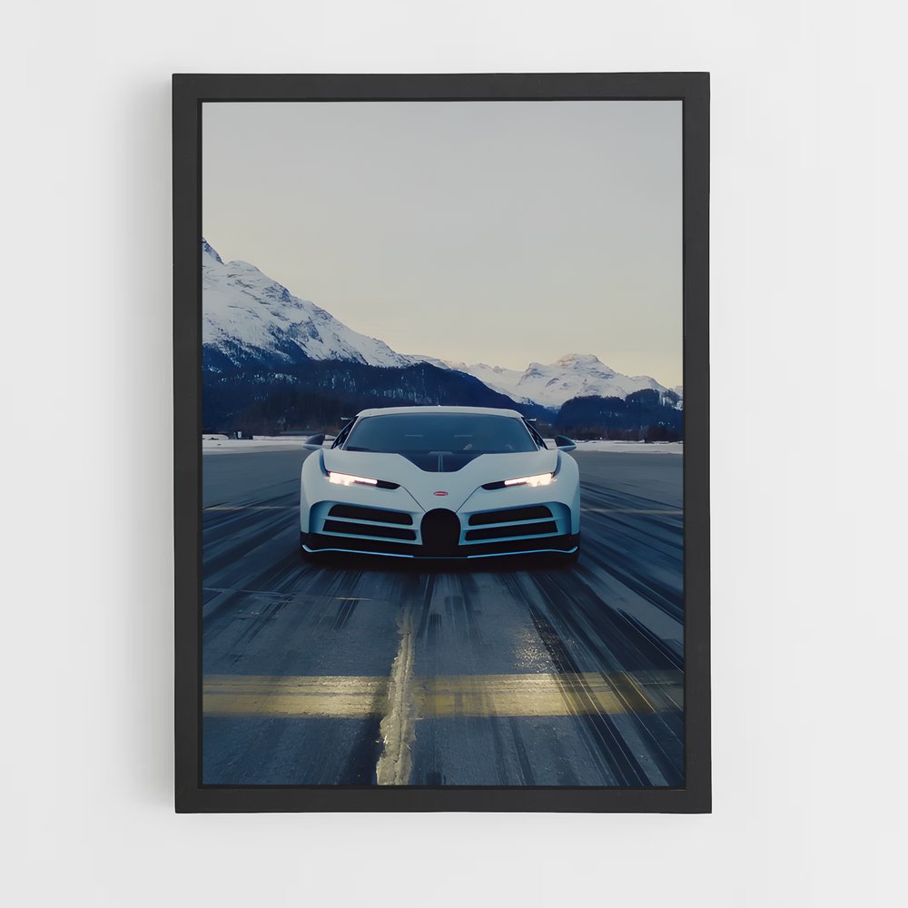 Poster Centodieci Routes – affiche Bugatti (vue 2)
