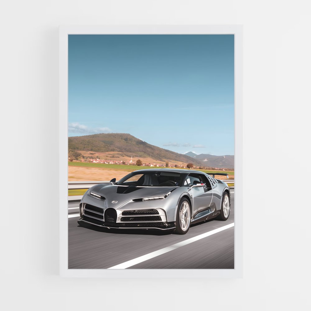 Poster Centodieci Vitesse électriques – affiche Bugatti (vue 3)