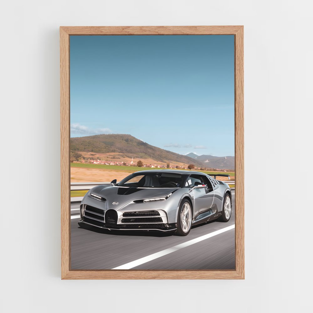 Poster Centodieci Vitesse électriques – affiche Bugatti (vue 4)
