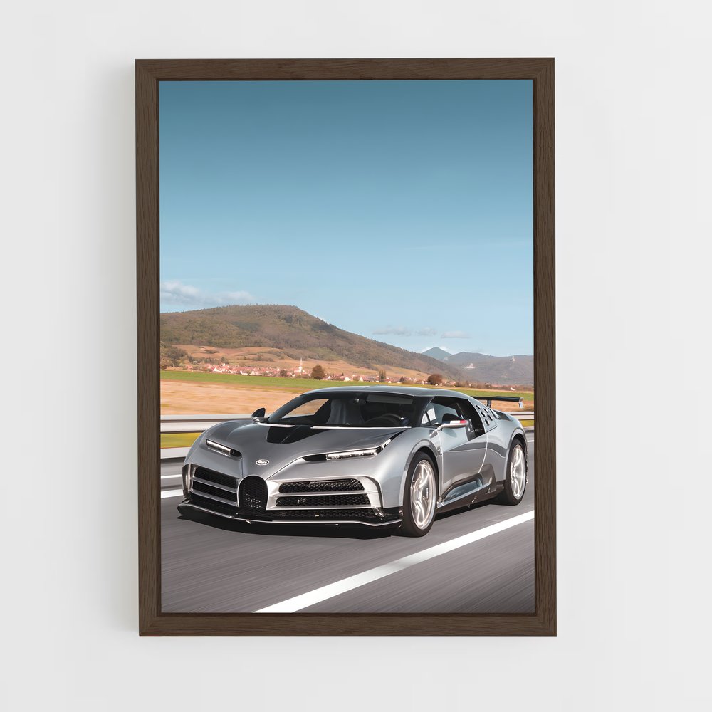 Poster Centodieci Vitesse électriques – affiche Bugatti (vue 5)