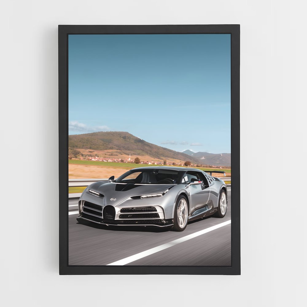 Poster Centodieci Vitesse électriques – affiche Bugatti (vue 2)