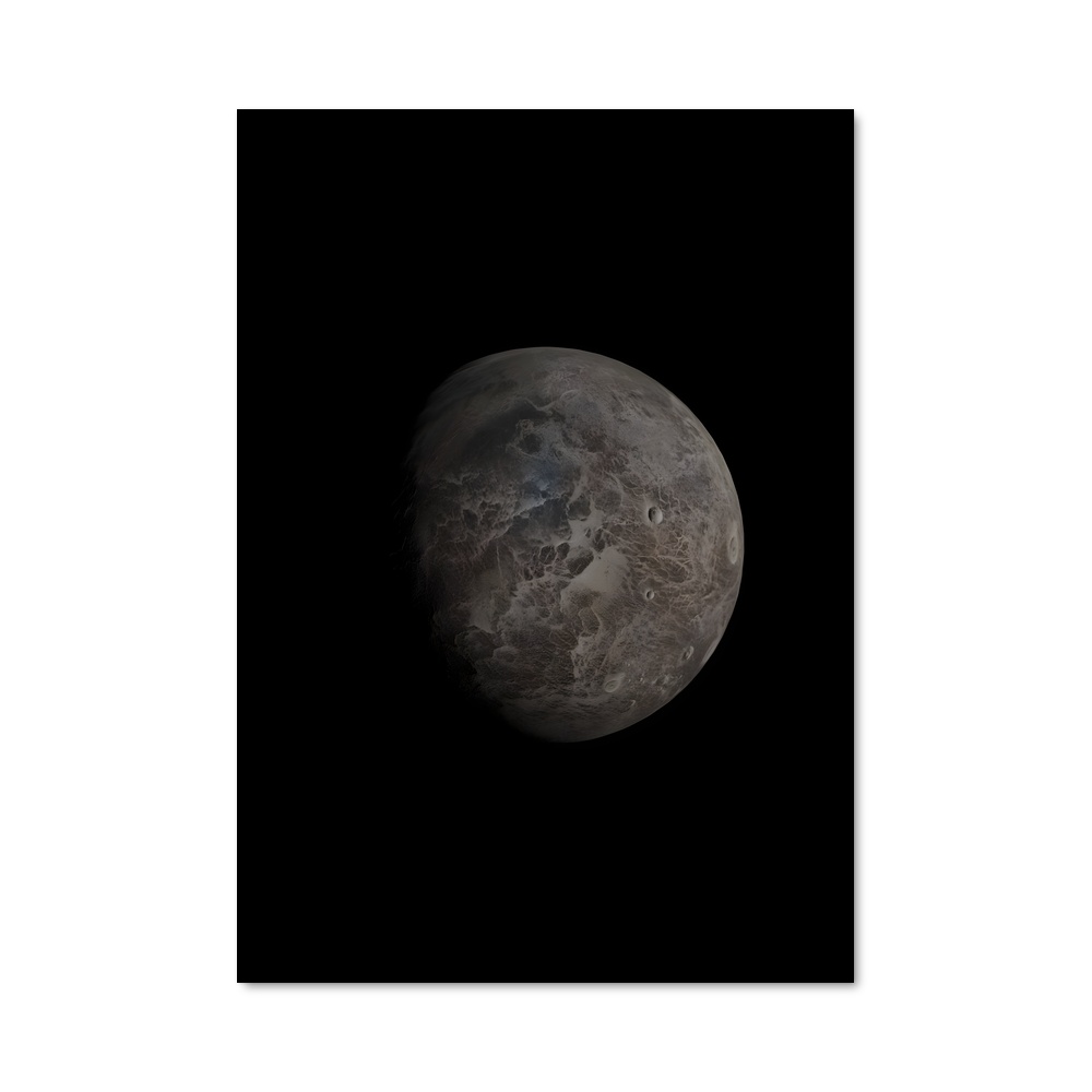 Poster L'Essence Lunaire – affiche Système solaire