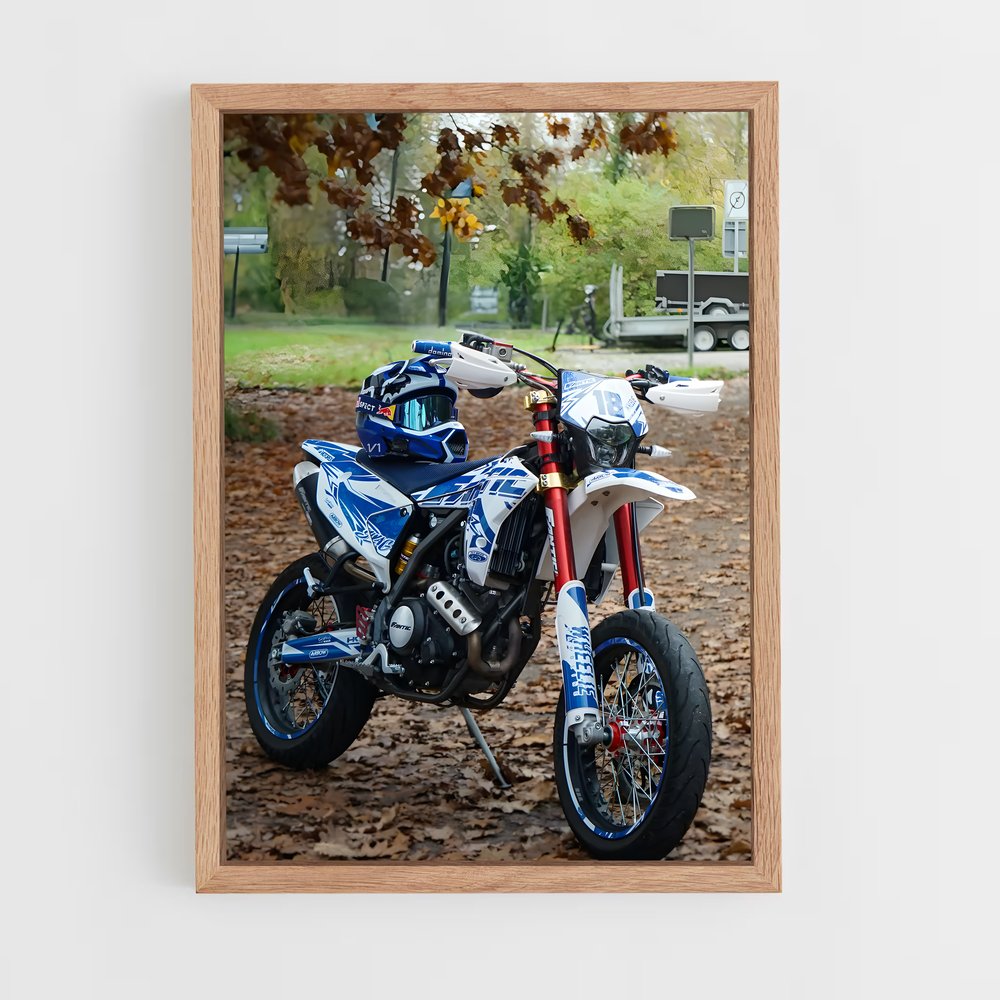 Poster Moto et Feuilles – affiche CFMOTO (vue 4)