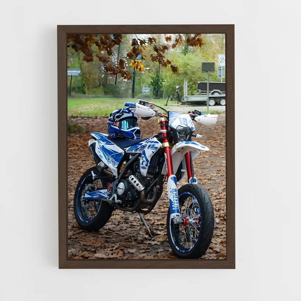 Poster Moto et Feuilles – affiche CFMOTO (vue 5)
