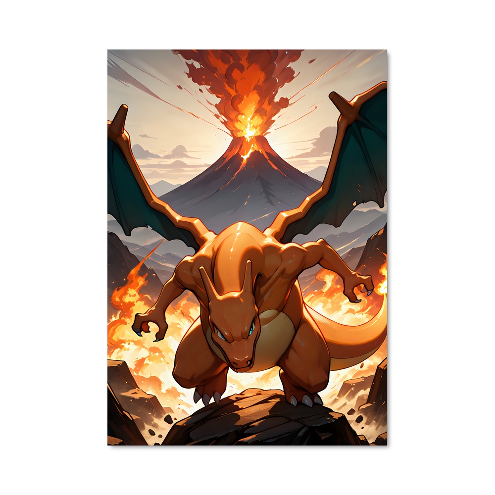 Poster Vol de Charizard – affiche Pokemon