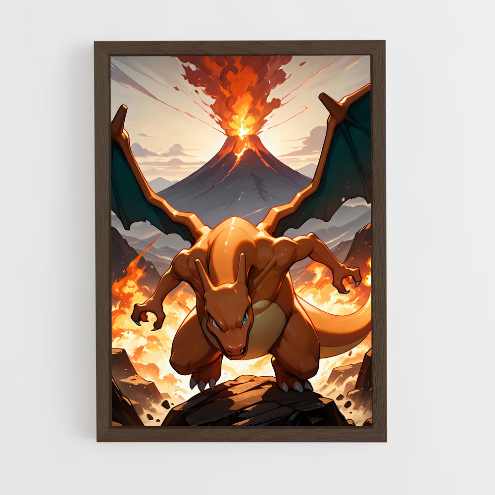 Poster Vol de Charizard – affiche Pokemon (vue 5)