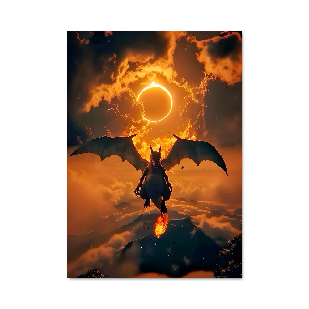 Poster Charizard en Vol – affiche Pokemon