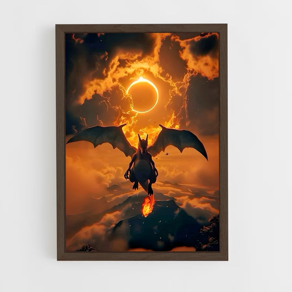Poster Charizard en Vol – affiche Pokemon (vue 5)
