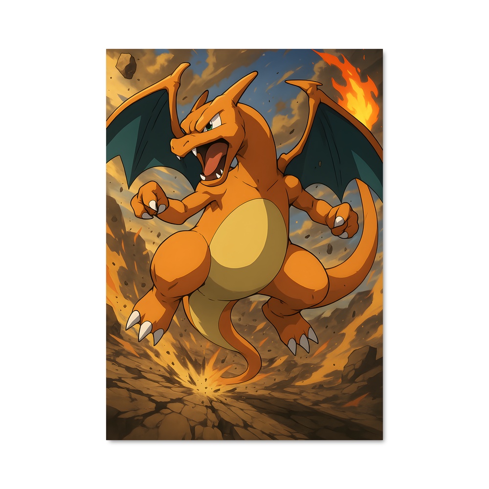 Poster Charizard décor – affiche Pokemon