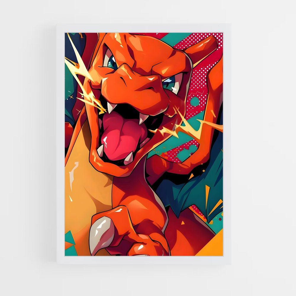 Poster Charizard dragon – affiche Pokemon (vue 3)