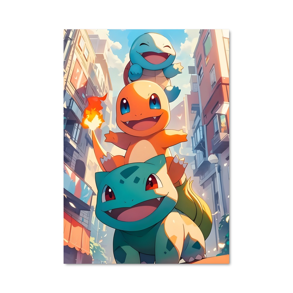 Poster Flamme de Charizard – affiche Pokemon