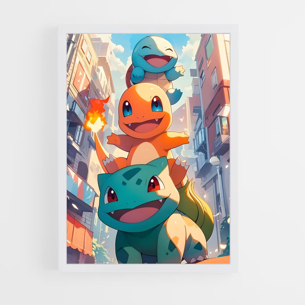 Poster Flamme de Charizard – affiche Pokemon (vue 3)