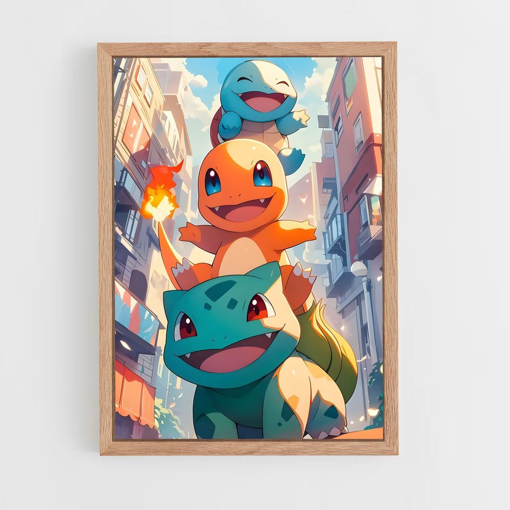 Poster Flamme de Charizard – affiche Pokemon (vue 4)