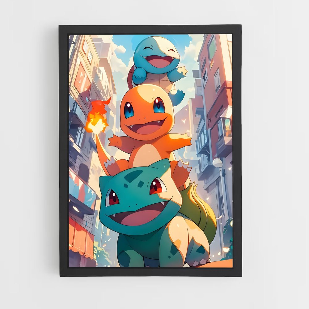 Poster Flamme de Charizard – affiche Pokemon (vue 2)