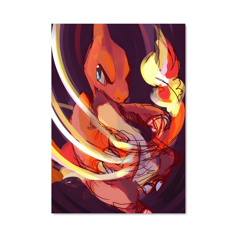 Poster Chaleur Écarlate – affiche Pokemon