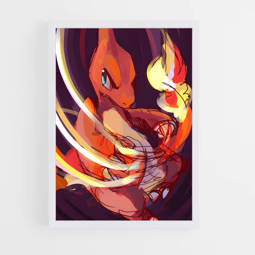 Poster Chaleur Écarlate – affiche Pokemon (vue 3)