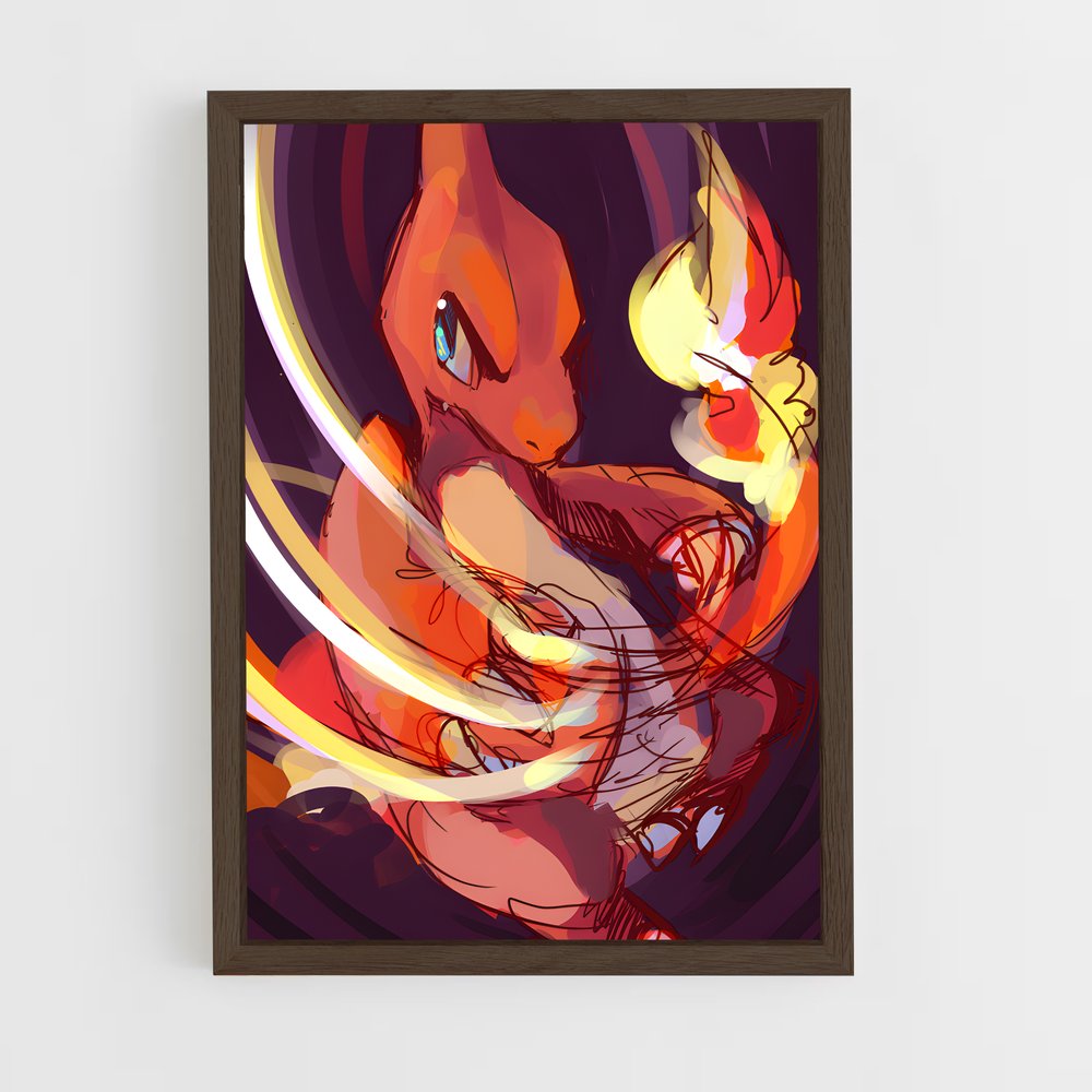 Poster Chaleur Écarlate – affiche Pokemon (vue 5)