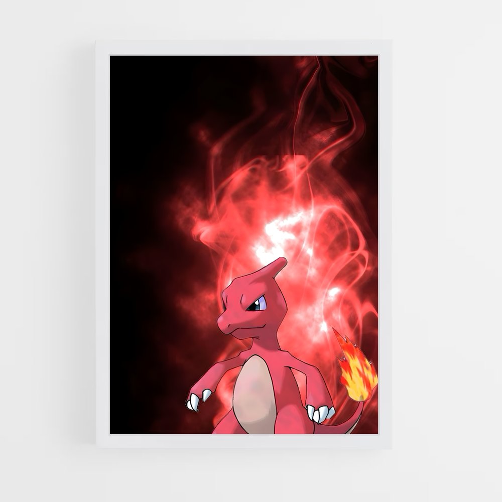 Poster Flamme de Charmeleon – affiche Pokemon (vue 3)