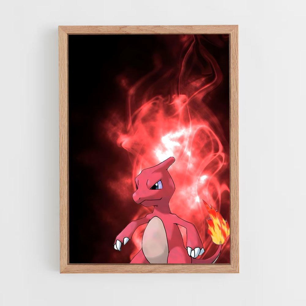 Poster Flamme de Charmeleon – affiche Pokemon (vue 4)