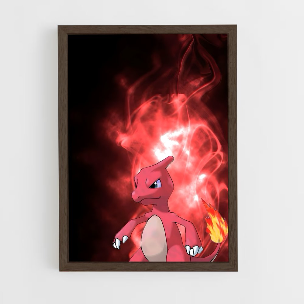 Poster Flamme de Charmeleon – affiche Pokemon (vue 5)