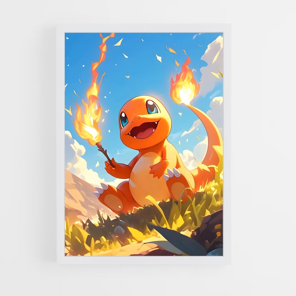 Poster Charmeleon en Action – affiche Pokemon (vue 3)