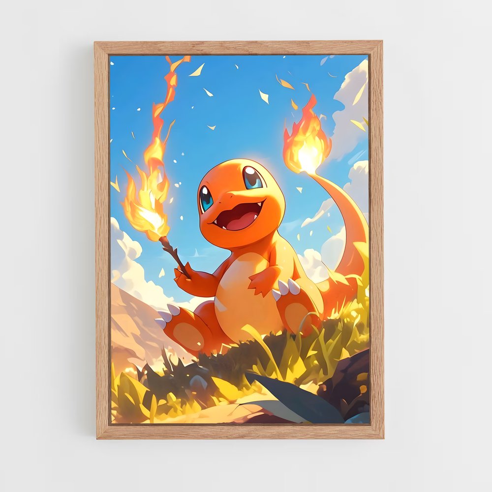 Poster Charmeleon en Action – affiche Pokemon (vue 4)