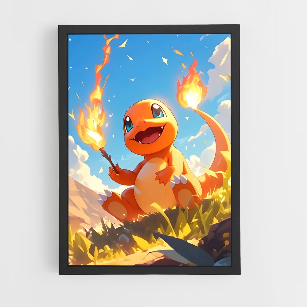 Poster Charmeleon en Action – affiche Pokemon (vue 2)
