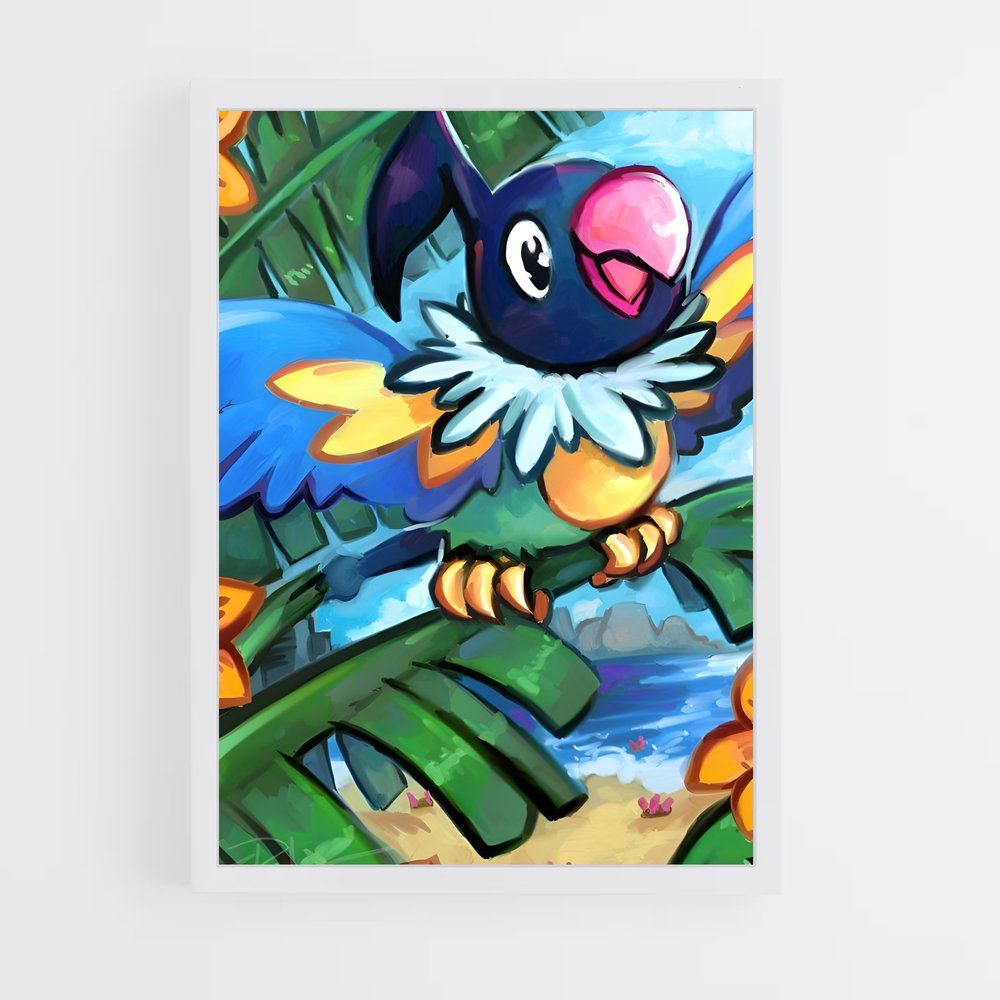 Poster Oiseau de la Jungle – affiche Pokemon (vue 3)