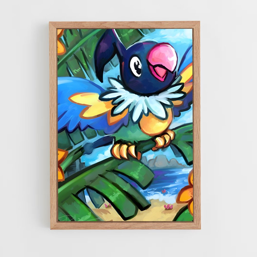 Poster Oiseau de la Jungle – affiche Pokemon (vue 4)