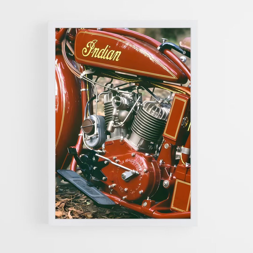 Poster Cuisinier Motivant – affiche Indian Motorcycle (vue 3)