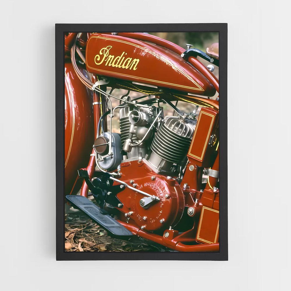 Poster Cuisinier Motivant – affiche Indian Motorcycle (vue 2)