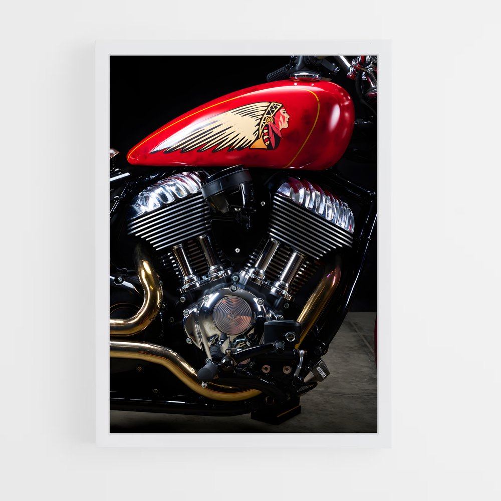 Poster Cuisinier Éloquent – affiche Indian Motorcycle (vue 3)
