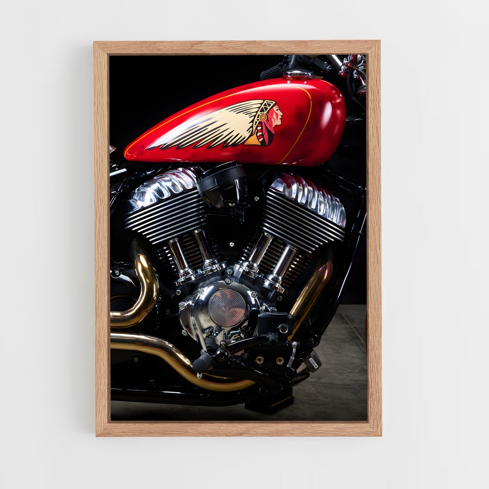 Poster Cuisinier Éloquent – affiche Indian Motorcycle (vue 4)
