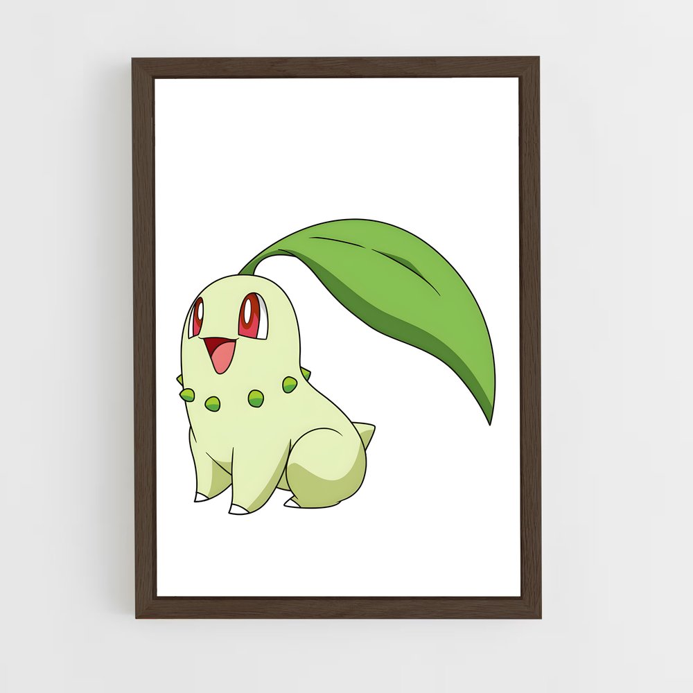 Poster Chikorita Joyeuse – affiche Pokemon (vue 5)