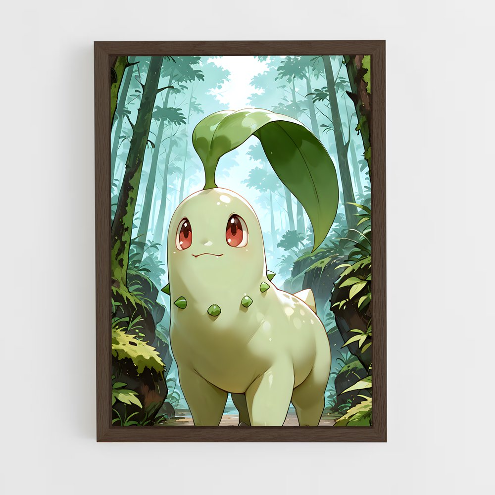 Poster Chikorita Éclatante – affiche Pokemon (vue 5)