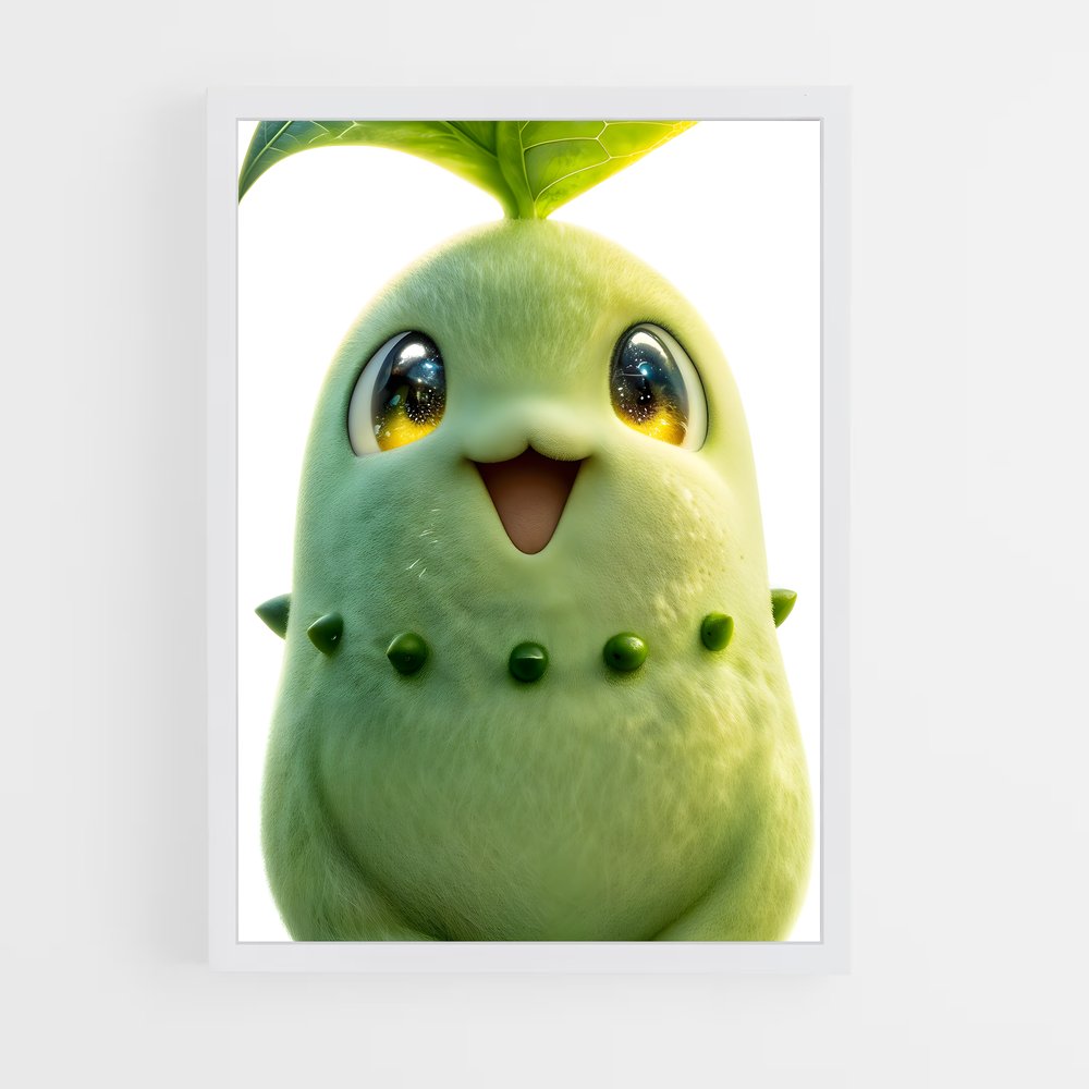 Poster Chikorita Enchantée – affiche Pokemon (vue 3)