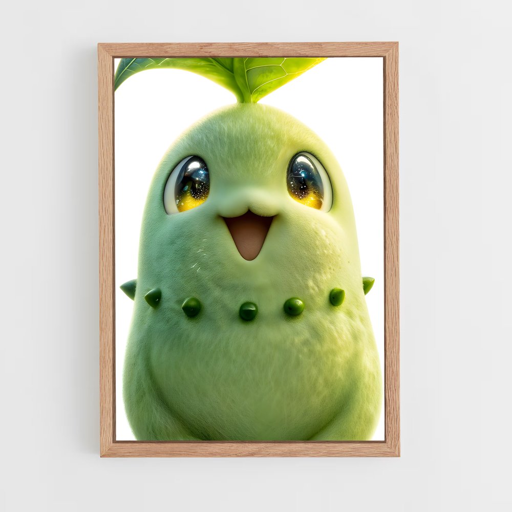 Poster Chikorita Enchantée – affiche Pokemon (vue 4)