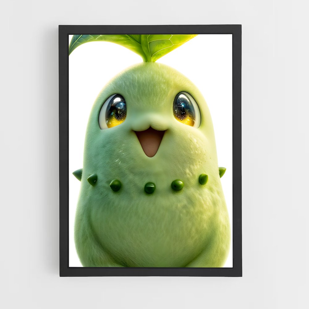 Poster Chikorita Enchantée – affiche Pokemon (vue 2)