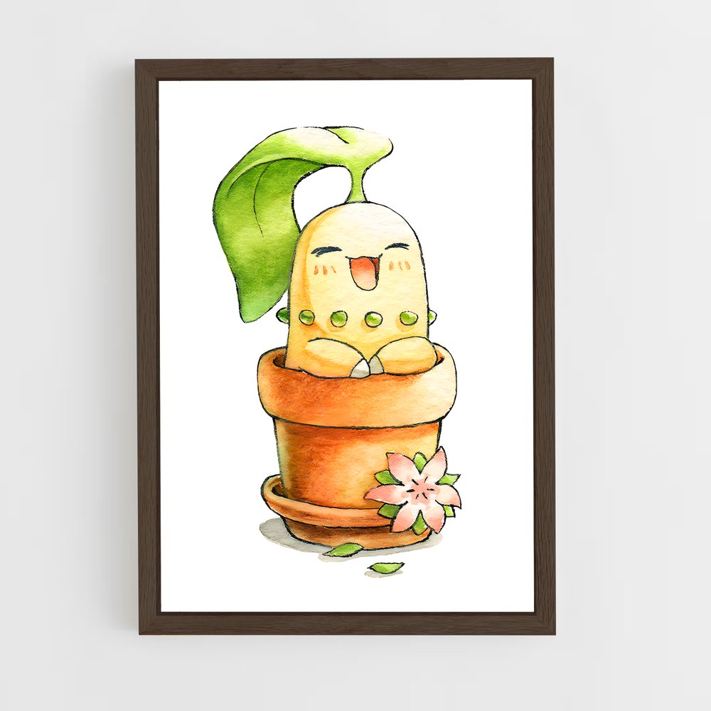 Poster Chikorita Verde – affiche Pokemon (vue 5)