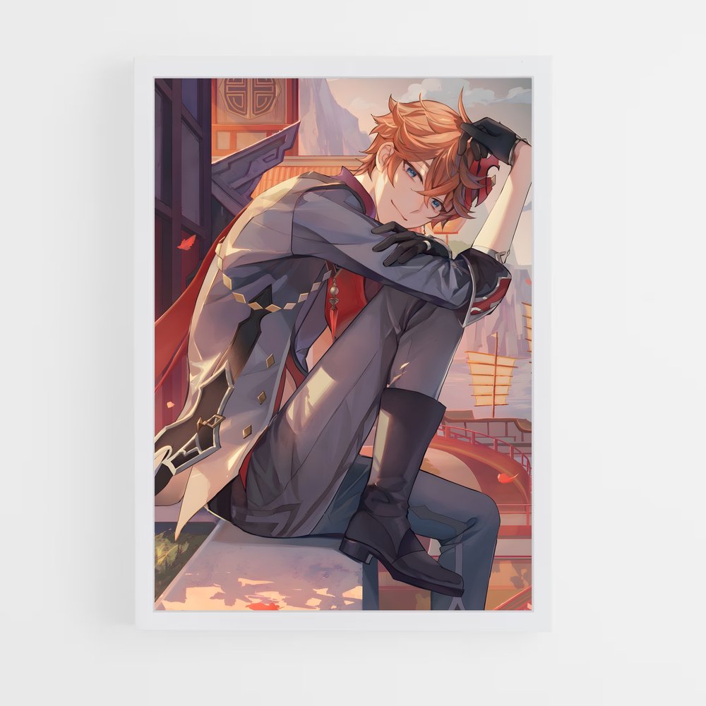 Poster Childe danger – affiche Genshin impact (vue 3)