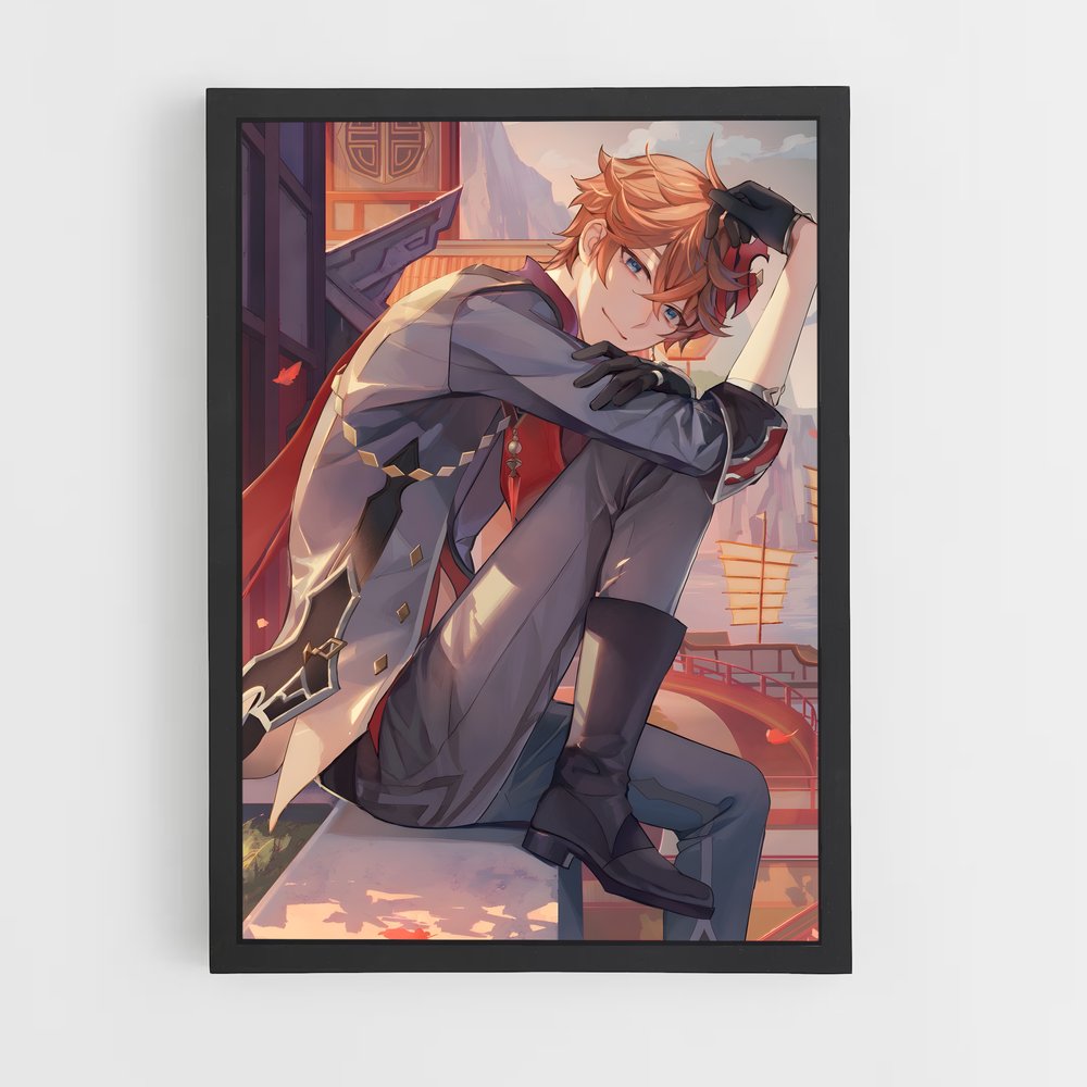 Poster Childe danger – affiche Genshin impact (vue 2)