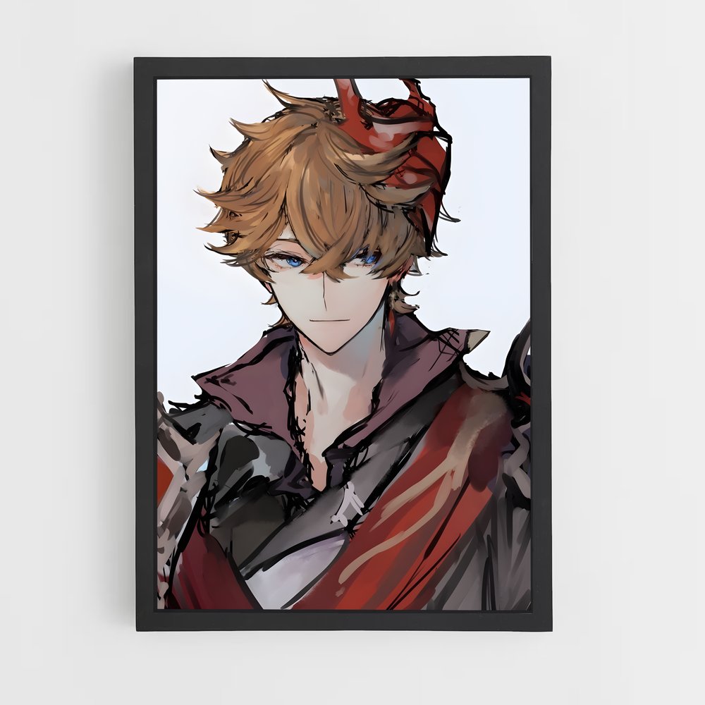 Poster Héros au Caparaçon – affiche Genshin impact (vue 2)