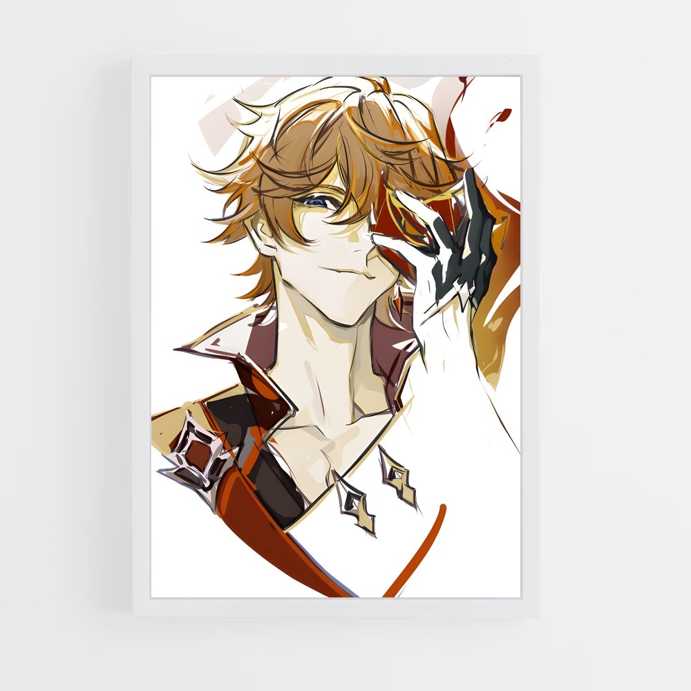 Poster Childe Captivant – affiche Genshin impact (vue 3)