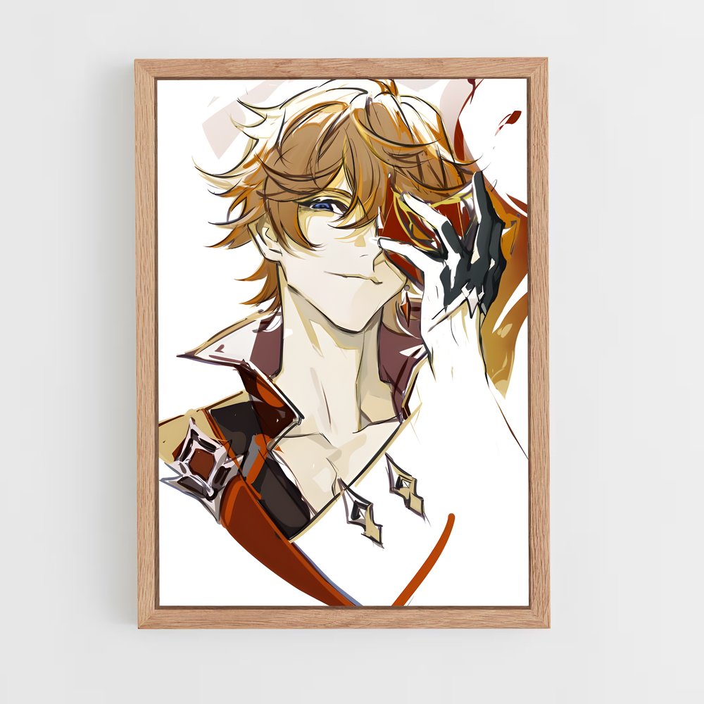 Poster Childe Captivant – affiche Genshin impact (vue 4)
