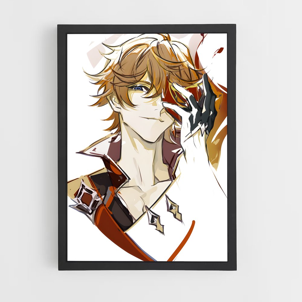 Poster Childe Captivant – affiche Genshin impact (vue 2)